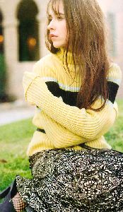 [Jennifer sitting on grass]